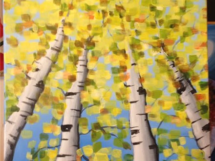 Private Sip-N-Paint "Birch Trees" (Sat. 11/07)