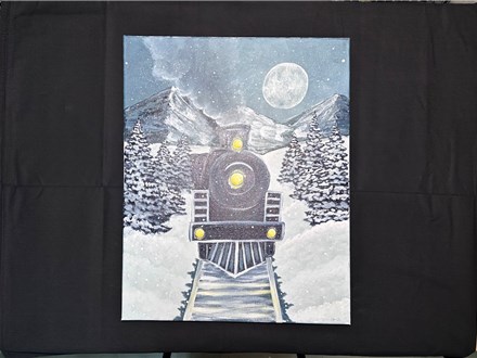 You Had Me at Merlot - Bob's Coal Train - Canvas - Sunday Jan 12th - 11AM - $30 & Up