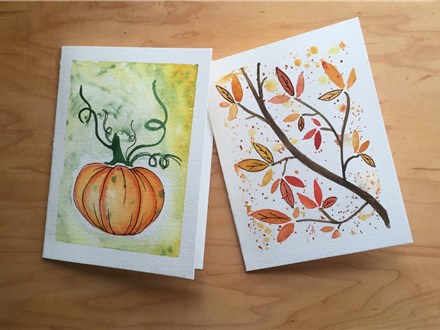 Autumn Card Set- Watercolor Class (10/20)