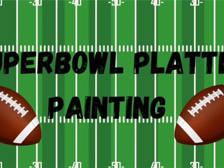 Superbowl Platter Painting