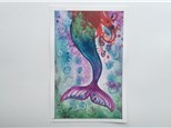Mythical Mermaid (ages 13+) Watercolor Class
