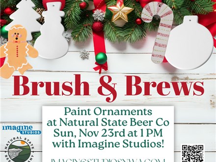 Brush & Brews Ornaments at Natural State Brush & Brews Ornaments at Natural State