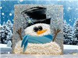 You Had Me at Merlot - Fused Glass Snowman - Saturday November 1st - $48